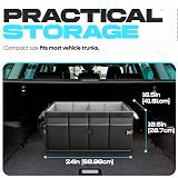 FORTEM Car Boot Organiser 65L Collapsible SUV Storage 600D Oxford view 4