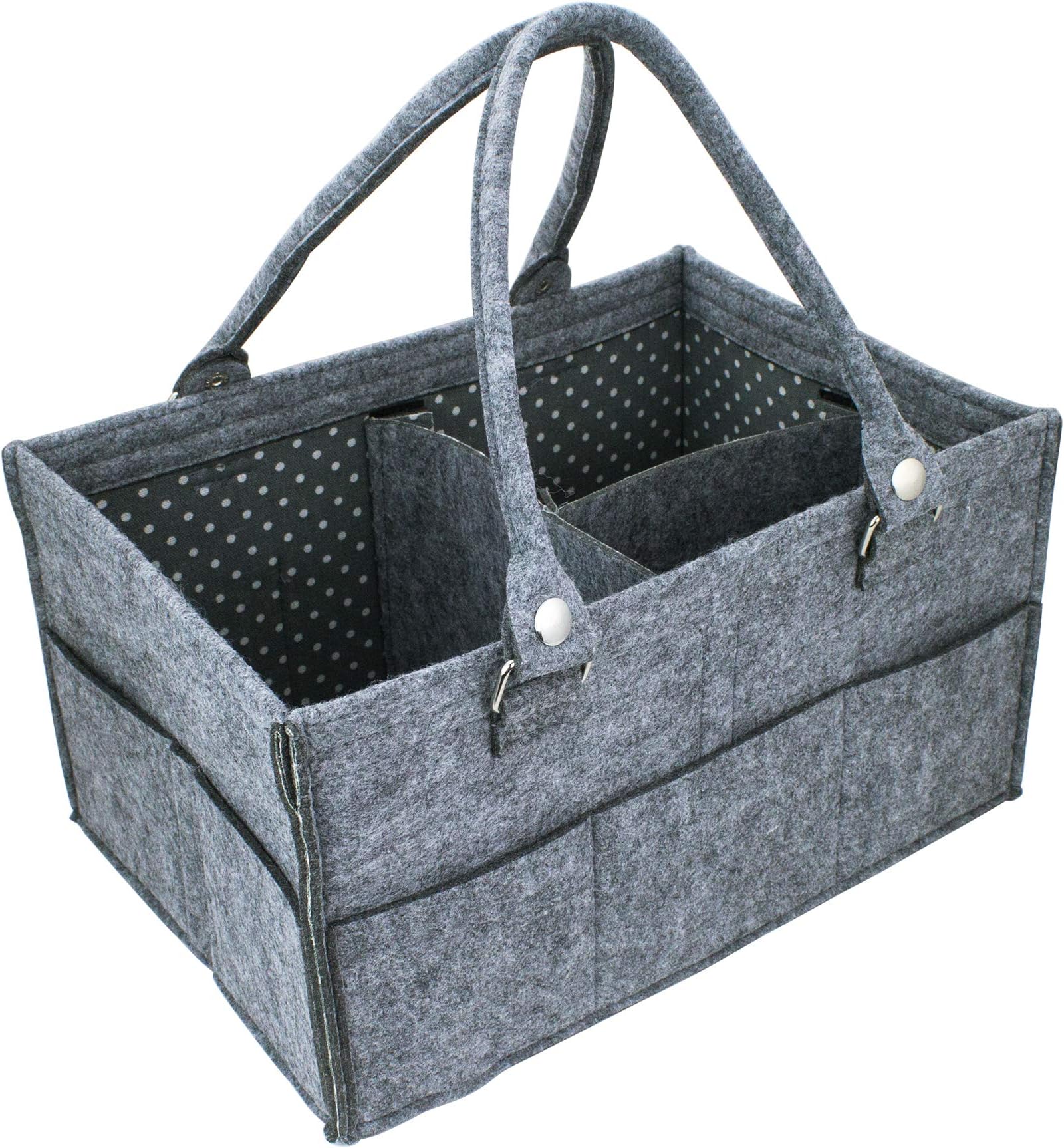 Diaper Caddy Organizer-Baby Shower Basket for Boy or Girl-Nursery Storage Bin - Diaper Car Caddy for Travel Wipes and Toys