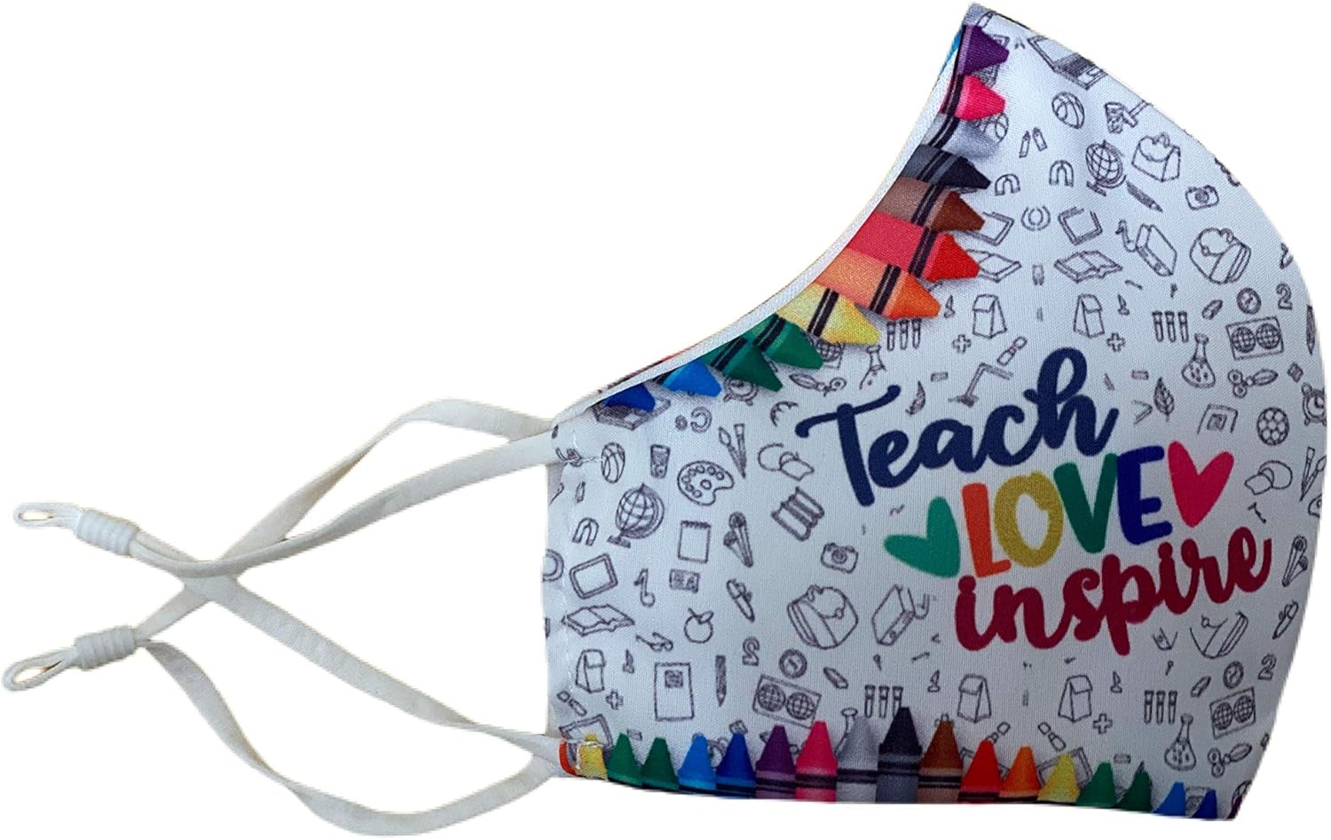 Must Crayons NY Reusable & Washable Anti Dust Mouth Fashion Balaclava Cover | Breathable Bandanna with Filter Slot | Inside Layer Cotton 100% | Men Women | Back to School White at  Women’s Clothing store
