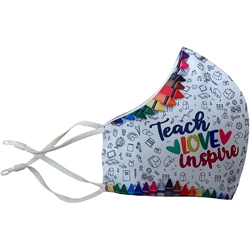 Must Crayons NY Reusable & Washable Anti Dust Mouth Fashion Balaclava Cover | Breathable Bandanna with Filter Slot | Inside Layer Cotton 100% | Men Women | Back to School White