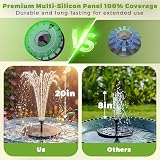 AISITIN 2.5W Outdoor Floating Solar Fountain with 6 Nozzles view 7