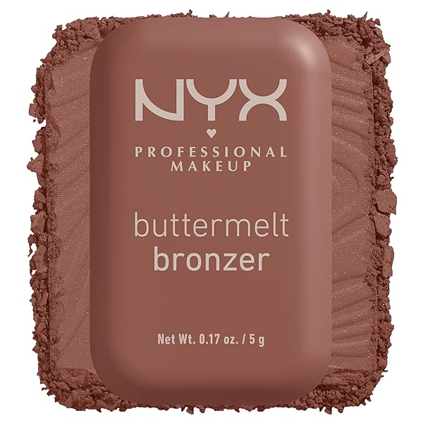 NYX PROFESSIONAL MAKEUP MATTE BUTTERMELT BRONZER, LONGWEAR FACE MAKEUP WITH UP TO 12 HOURS OF WEAR, VEGAN FORMULA – BUTTA OFF (MEDIUM DEEP GOLDEN)