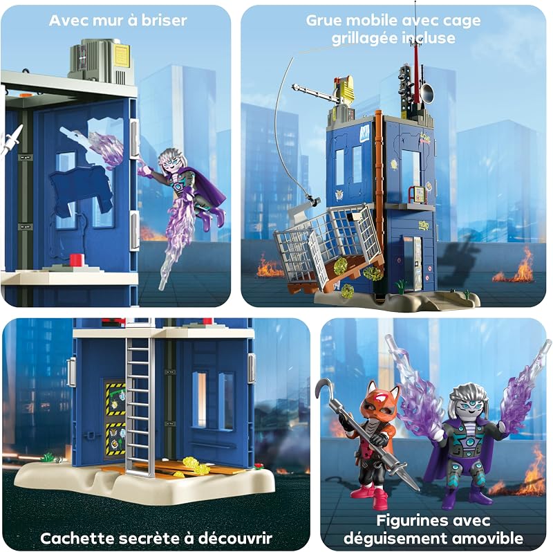 | Heroes | Duel à la Tour du héros | Kit de Jeu chargé d'action pour des Duels passionnants | avec Figurines et Accessoires détaillés pour Enfants à partir de 4 Ans | 72022