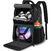 LOINTET Bowling Ball Bag, Single Bowling Backpack with Shoe Totes Bag Up to Size 16, Padded Ball Holder Bag, Accessories Gifts for Lovers/Player, Black