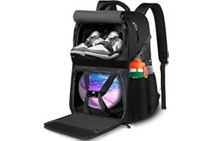 LOINTET Bowling Ball Bag, Single Bowling Backpack with Shoe Totes Bag Up to Size 16, Padded Ball Holder Bag, Accessories Gifts for Lovers/Player, Black