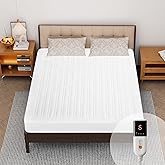 Texciting Heated Mattress Pad Twin XL Size-Single Controller Electric Mattress Pad with Deep Pocket,6 Heat Settings & 1-10 Auto Shut Off Electric Bed Warmer,ETL Certified,Machine Washable(39"x80")