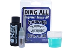 Ding All 2 Oz Polyester Repair Kit for Small to Medium Sized Polyester Surfboards Repairs
