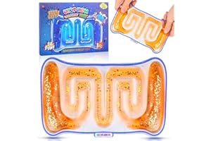 UIIOPJIOM Autism Sensory Liquid Toy Easter Basket Stuffers for Kids Boys, ADHD Autistic Quiet Airplane Travel Toys, Cool Squishy Fidget Tube Stress Relief Toy for Classroom, Valentine's Day Gift for Kids