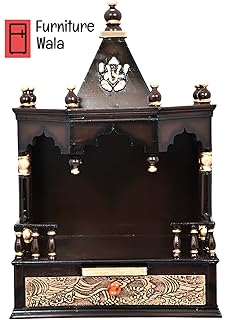 Furniture Wala Wooden Home Temple/puja mandir/Wooden Temple/Temple for Home/puja ghar/Temple/Wall Hanging