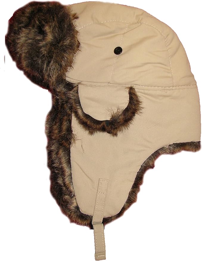 VIZ Unisex Winter Waterproof Trapper Hat with Faux Fur Lining 3 Colour