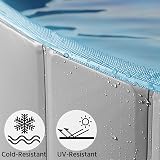 Yaheetech PVC Foldable Pet Pool 120x30cm Portable Bathing Tub Gray view 7