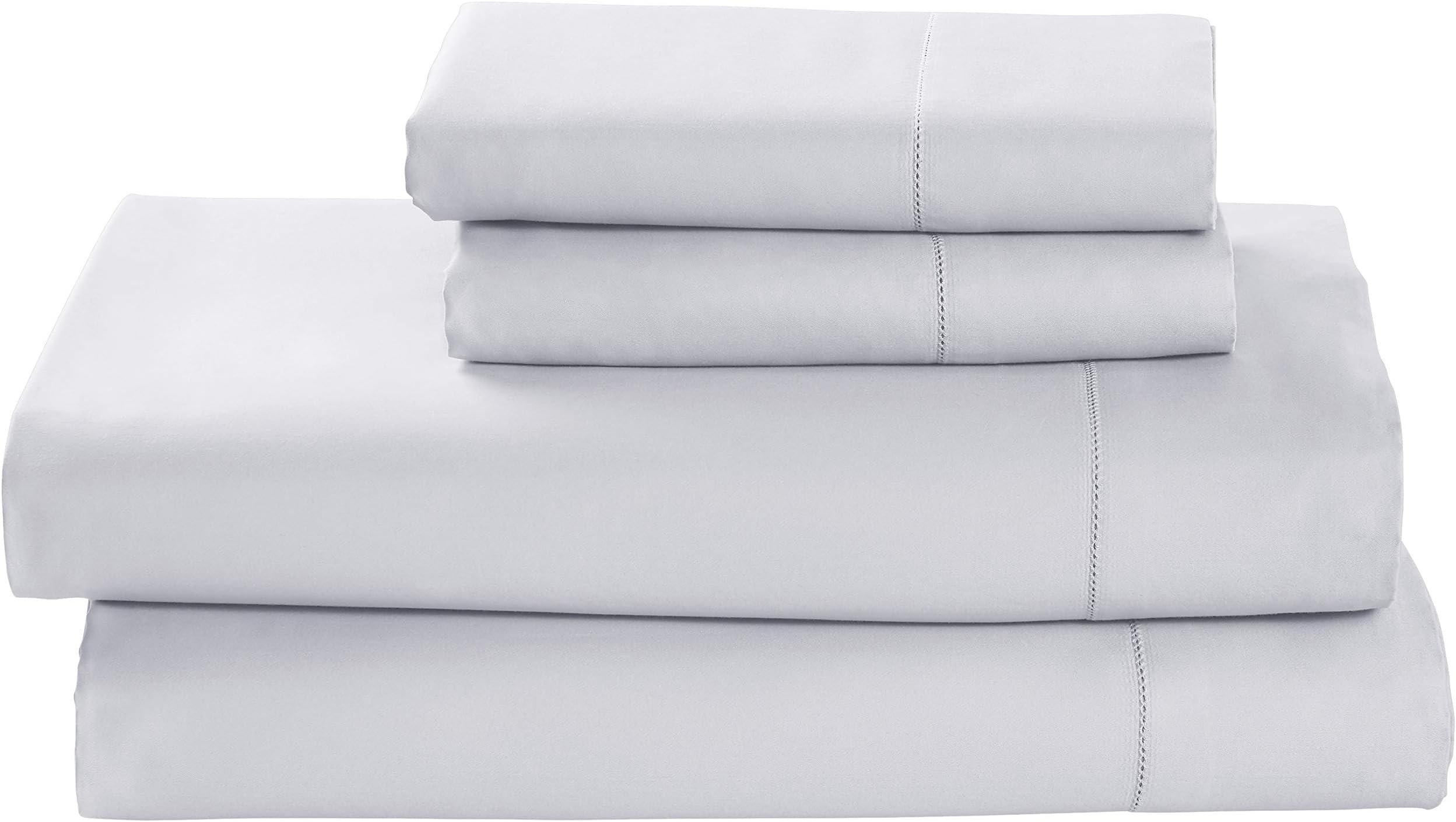Amazon Brand โ Stone & Beam 100% Supima Cotton Bed Sheet Set, Soft and Easy Care, California King, Cloud