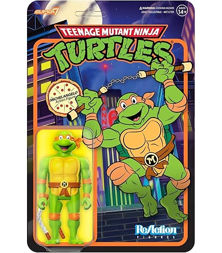 Amazon.com: SDCC 2019 Exclusive SUPER7 Reaction TMNT Pizza