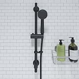 Croydex Presion Matte Black Shower Riser Rail Kit 68cm 1.5m Hose view 5