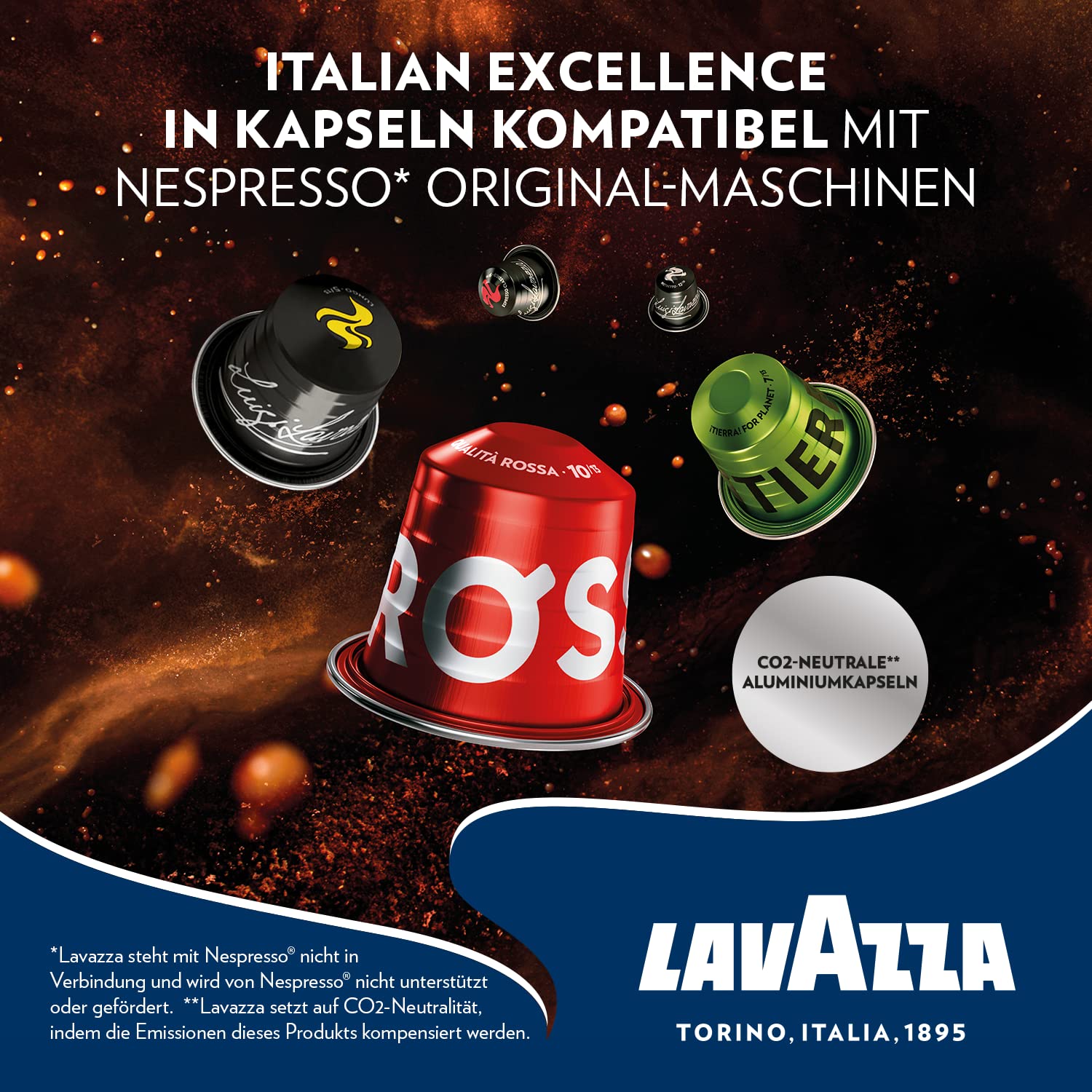 Lavazza Espresso Qualita Rossa , vollmundiger und ausgewogener Espresso, 30 Kapseln, Nespresso kompatibel 2