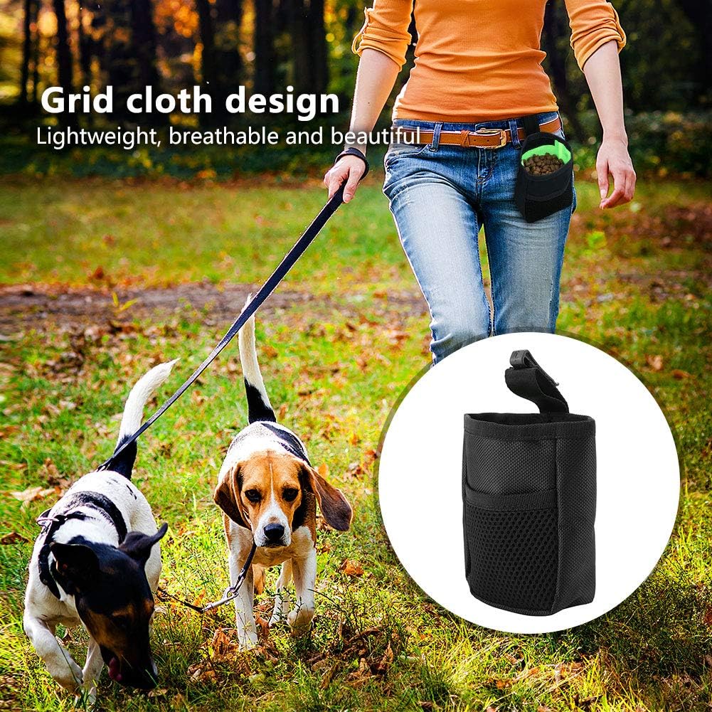 Smandy Portable Dog Treat Pouch - Multifunctional Treat Carrier for Walking Running, Training, Travelling (Black) - Image 5
