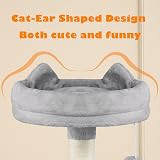 Yaheetech 158cm Multi-Level Cat Tree Tower with Condos Perches Hammock view 5