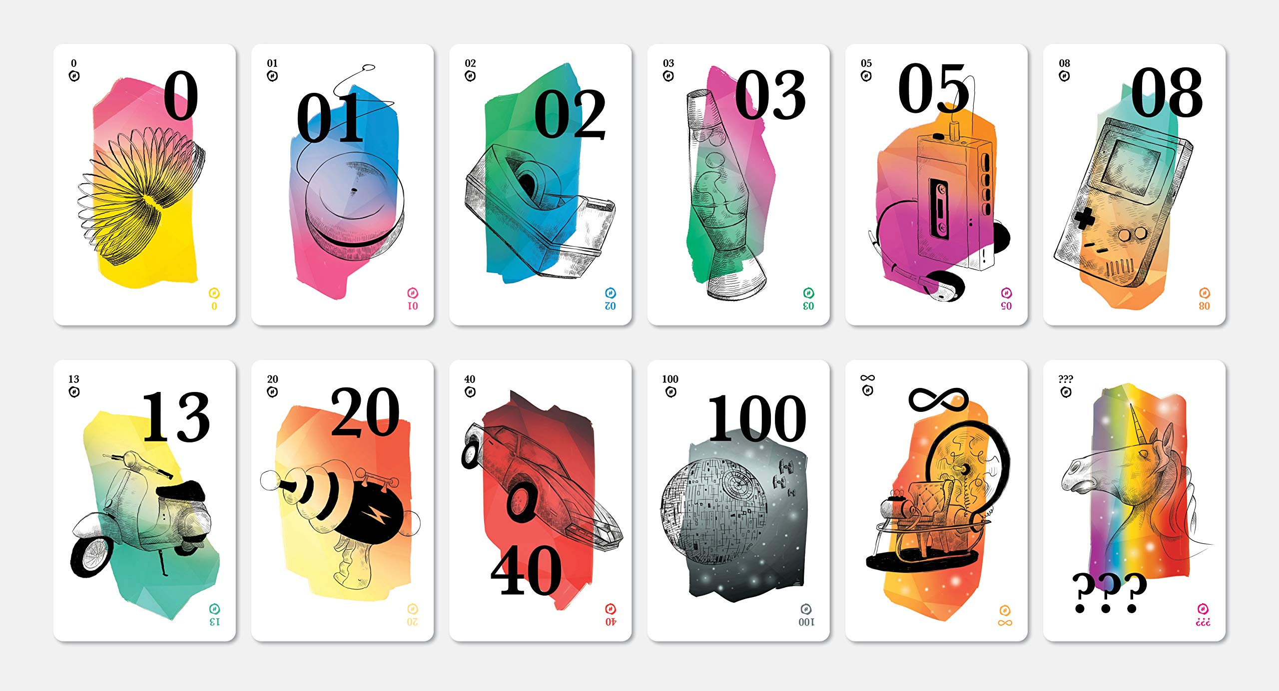 HelloAgile Planning Poker Karten - zur Schätzung für agile Teams, z.B. für Scrum Teams - 4 Spieler