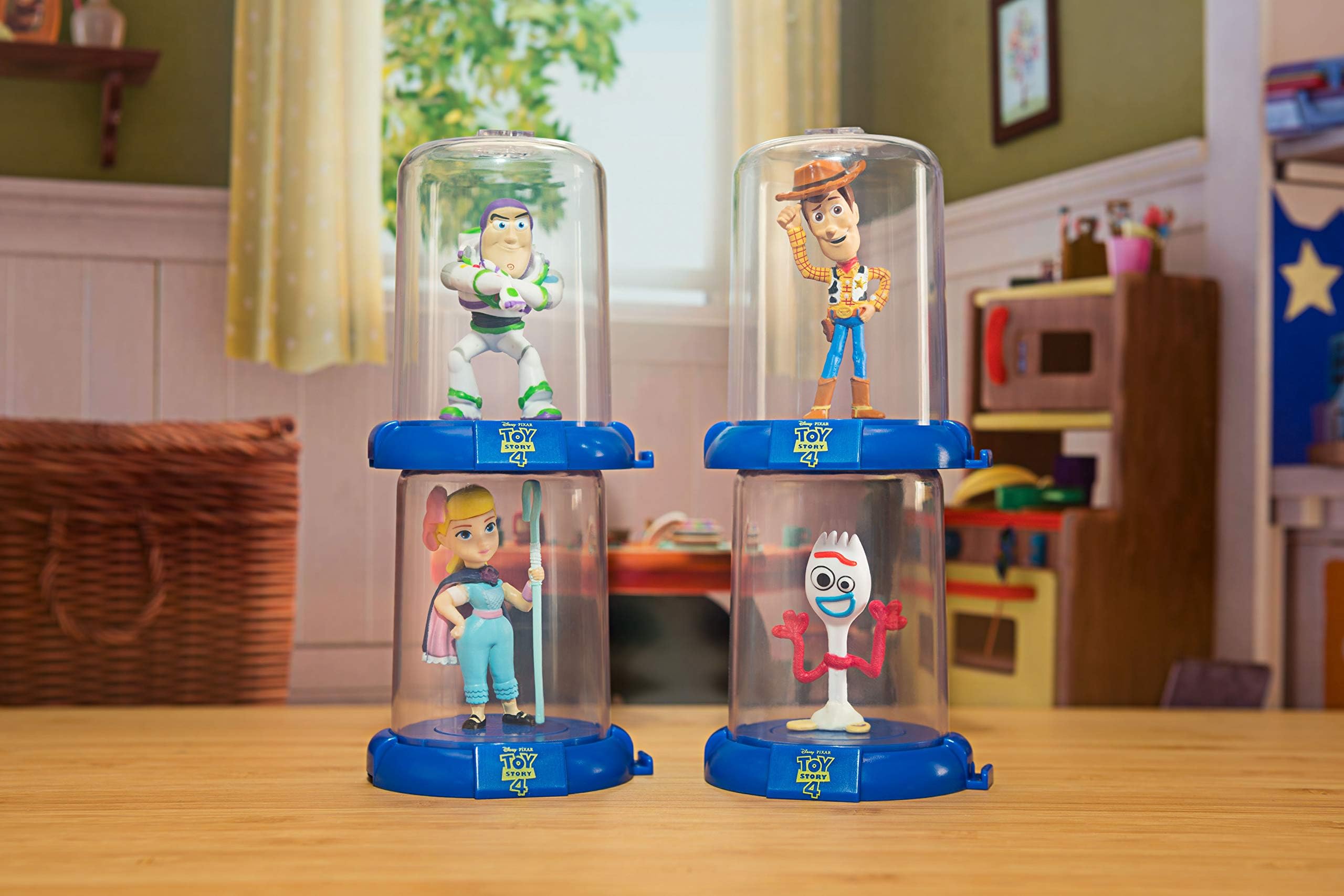 Domez Disney Pixar's Toy Story 4 Collector Set- Includes Woody, Buzz, Bo Peep, and Forky