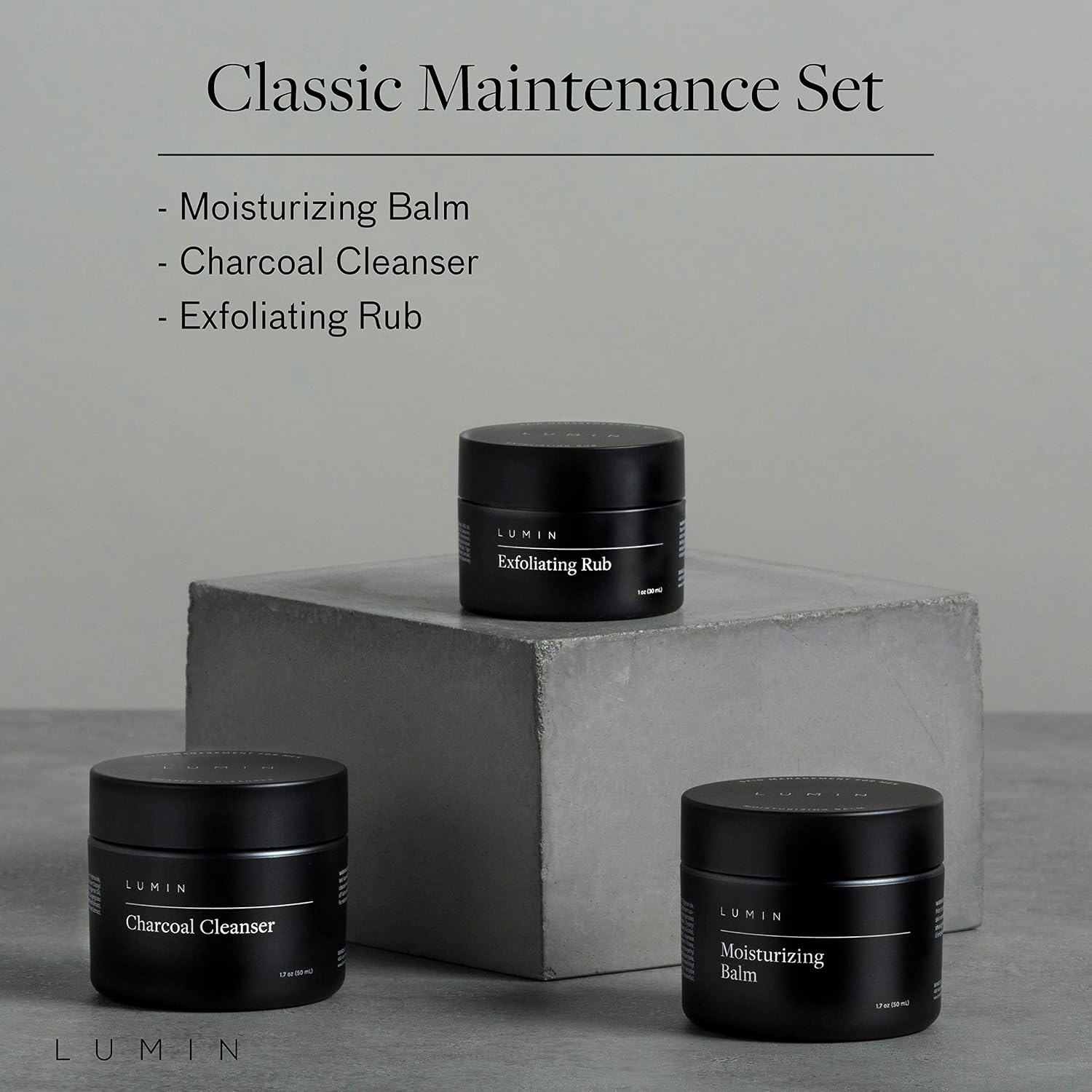 Lumin Smooth Operator Detox Trio, Men's Skincare Kit with Face Wash, Scrub & Moisturiser, 3-Step Detox, 3 Products - Image 5