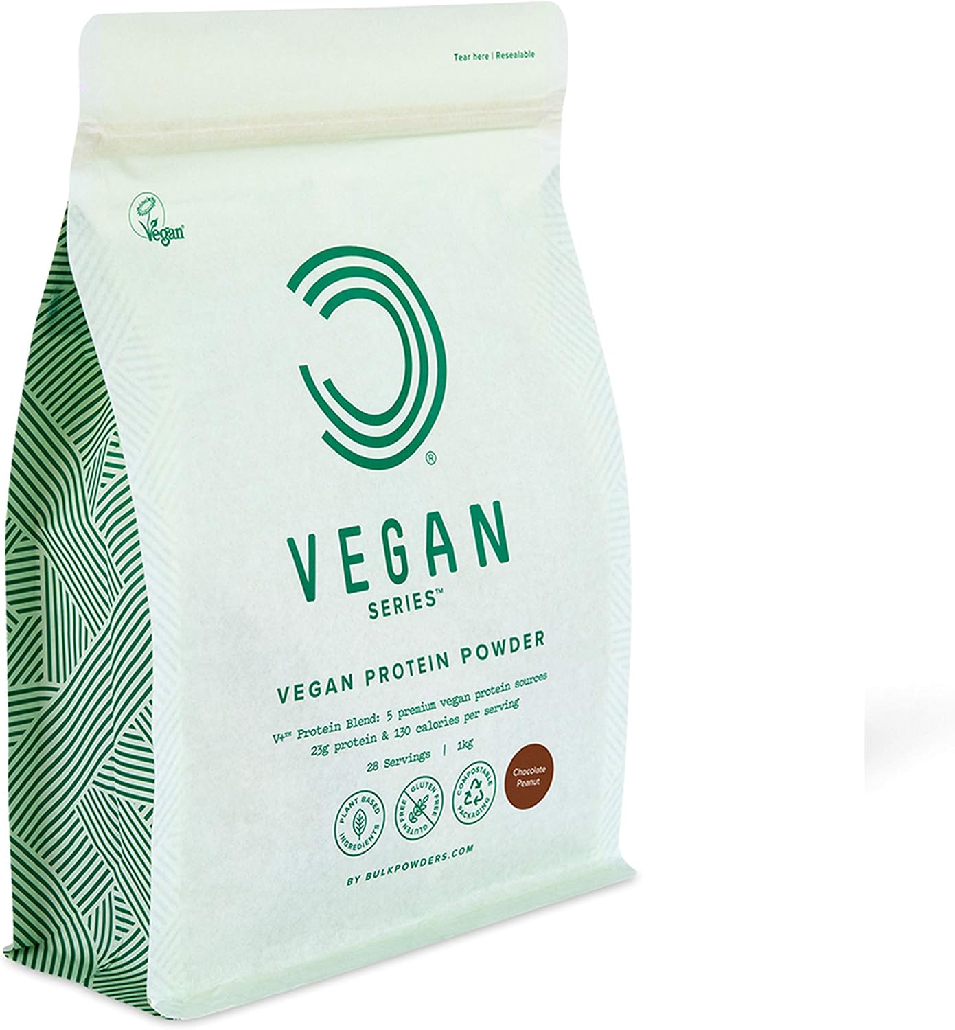 Bulk Vegan Protein Powder, Chocolate Peanut, 1 kg, Packaging May Vary, 1kg