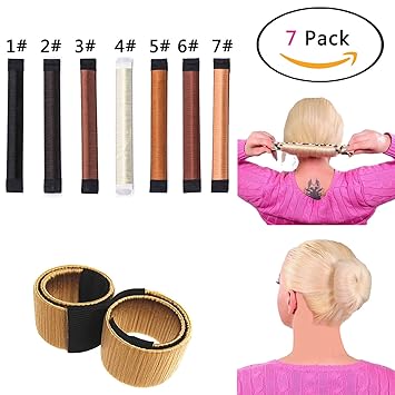 Amazon Com 7pcs Hair Bun Maker Women Girls Perfect Hair Bun