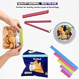OUTTELL 18 Pcs Food Bag Clips, Reusable Plastic Seal Clips, 4 Colors view 3