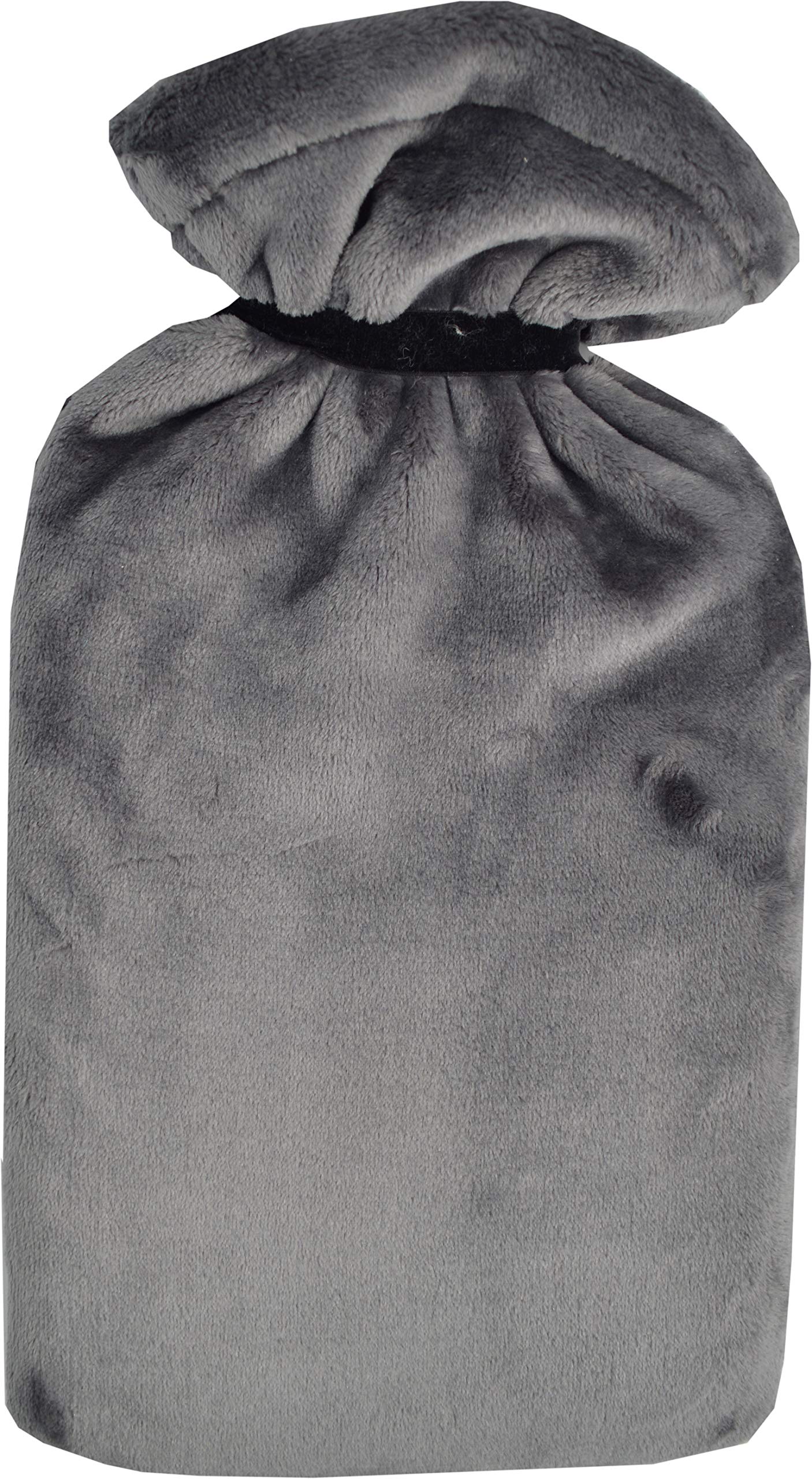 Vagabond Extra Large Hot Water Bottle with Handle and Supersoft Grey Cover 2.7L