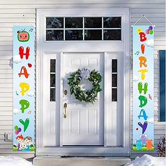 Amazon Co Jp Haooryx Jj メロンポーチサイン テーマパーティーサイン ハッピーバースデー バナー装飾 屋内 屋外 庭 吊り下げ ウェルカムサイン 壁装飾 写真ブース小道具 子供の誕生日パーティー ベビーシャワーの景品サプライ Generic