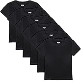 FEQO 6 Pack Toddler Girls Short Sleeve T Shirts Cotton Tees Summer Tops T-Shirt for Toddlers 2-5 Years