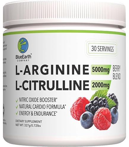 L-ARGININE PRO | 5,500mg L-Arginine Plus L-Citrulline 1,100mg | Powder Drink Mix | Nitric Oxide Booster