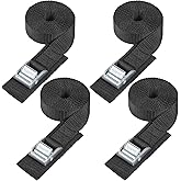 Ayaport Lashing Strap Tie Down Straps Cam Buckle Straps 12ft Padded Strap for Trucks, Roof Rack, Cargo, Kayak