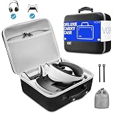 VORI Carrying Case for PSVR2 Gaming Headset and Touch Controllers Accessories, Portable Protection Hard Case for PS VR2 Controller, Suitable for Travel and Home Storage, Black