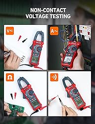 AstroAI Digital Clamp Meter Multimeter 2000 Counts