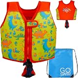 Go Swim Baby Toddler Kids Float Vest 1-6 Years Fixed Buoyancy UV 50+