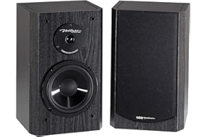 BIC America DV62si Bookshelf Speakers (Pair, Black)