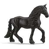 Schleich Horse Club Frisian Mare Horse Toy Figurine - Realistic Toy Figure with Detailed Braiding and Mane, Fun and Imaginative Play for Boys and Girls, Gift for Kids Ages 5+