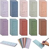 Tosstuki 100 Pcs Colorful Book Review Bookmarks Book Marker Reading Log Bookish Gift for Readers Reading Page Markers to Review Tracker