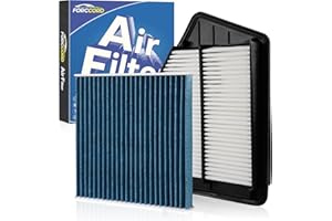Forccord Cabin & Engine Air Filter Fit for Honda Accord 2.4L (2013-2017), Acura TLX 2.4L (2015-2020) Activated Carbon Cabin Filter Replacement Air Filter CF10134 CA11476 Car Accessories