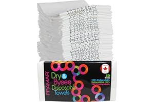 FRAMAR Disposable Towels for Salon, Hair Towels for Women, Salon Towel Bleach Safe White Spa Towels, Hair Drying Towel, White
