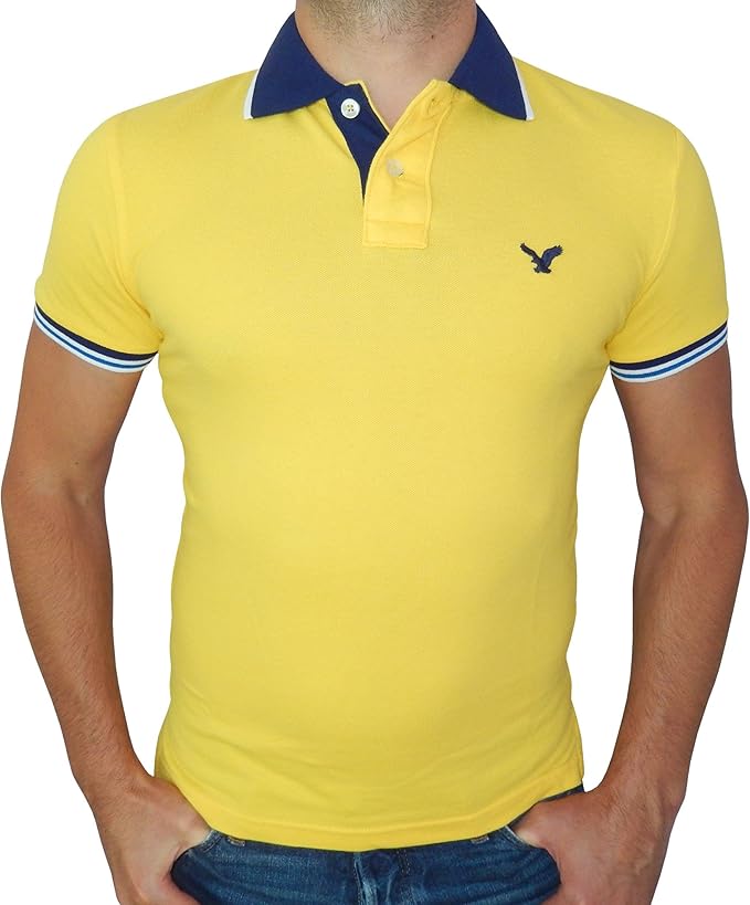 american eagle red polo shirt