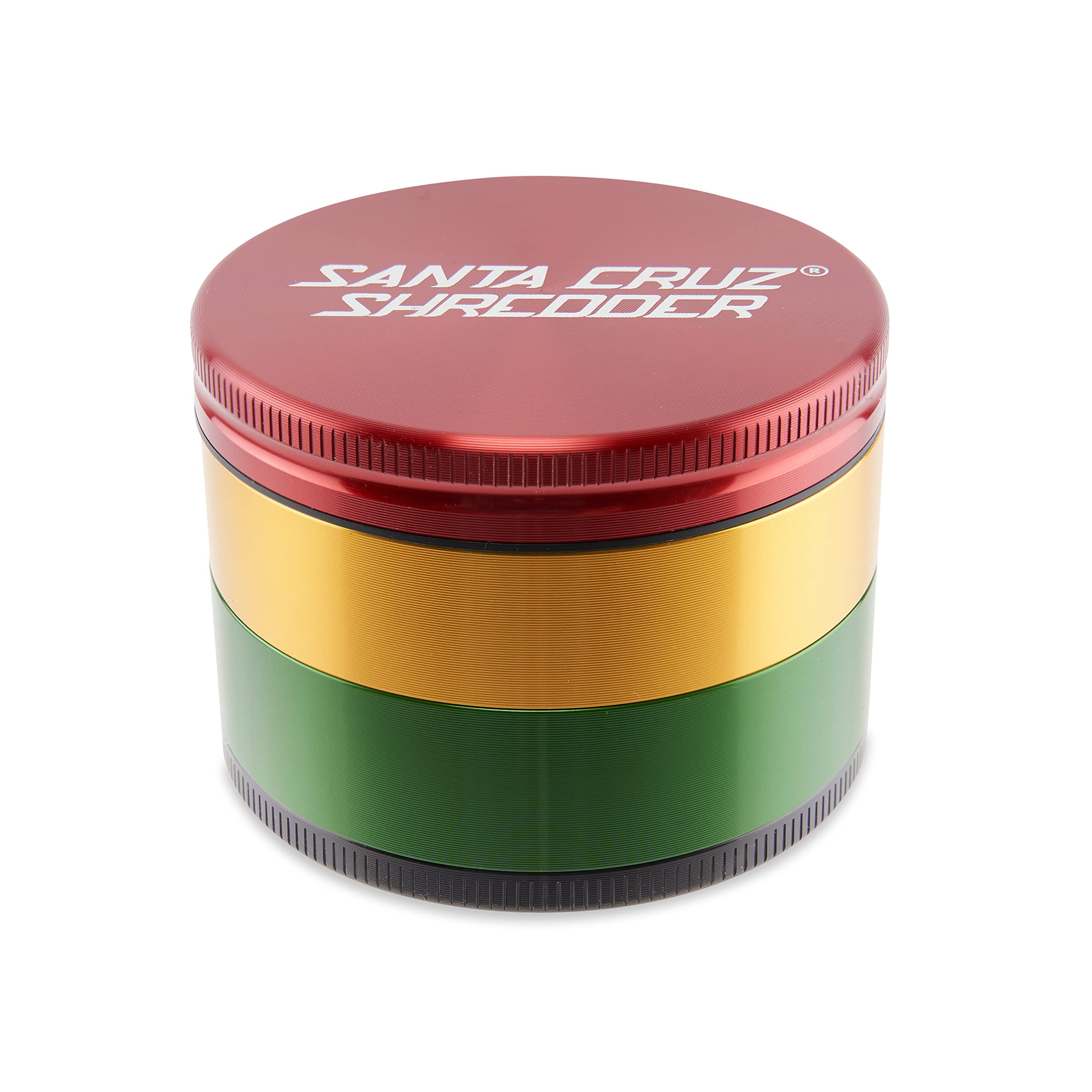 Santa Cruz Shredder Herb and Spice Grinder Made in USA (Large (2.7 Inch), Rasta)