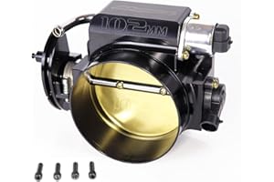 JGhyperX 102mm Throttle Body with TPS Throttle Position Sensor IAC for Chevy LSX LS LS1 LS2 LS3 LS6 LS7 Aluminum Black