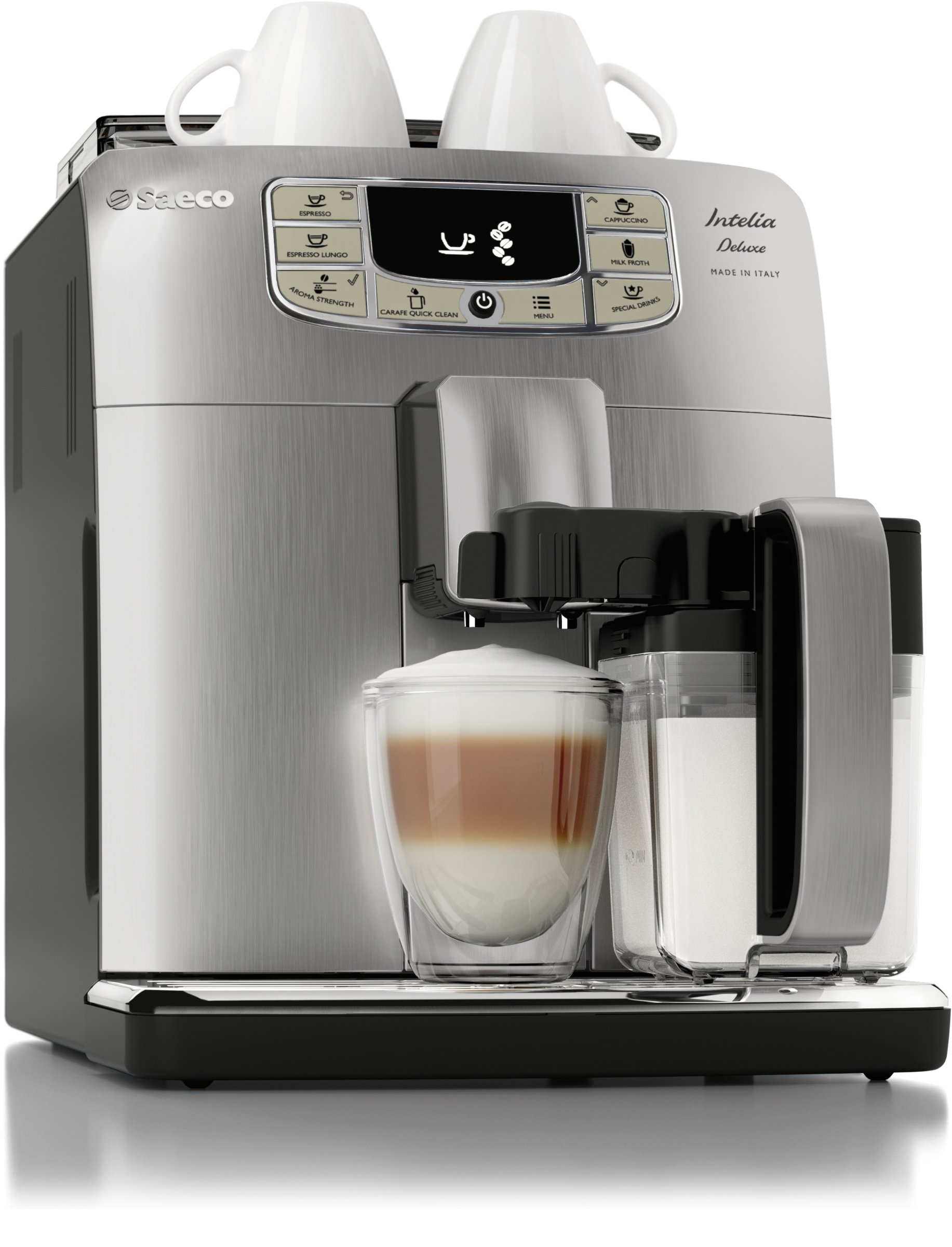Saeco Intelia Cappuccino Deluxe Automatic Espresso Machine, Stainless