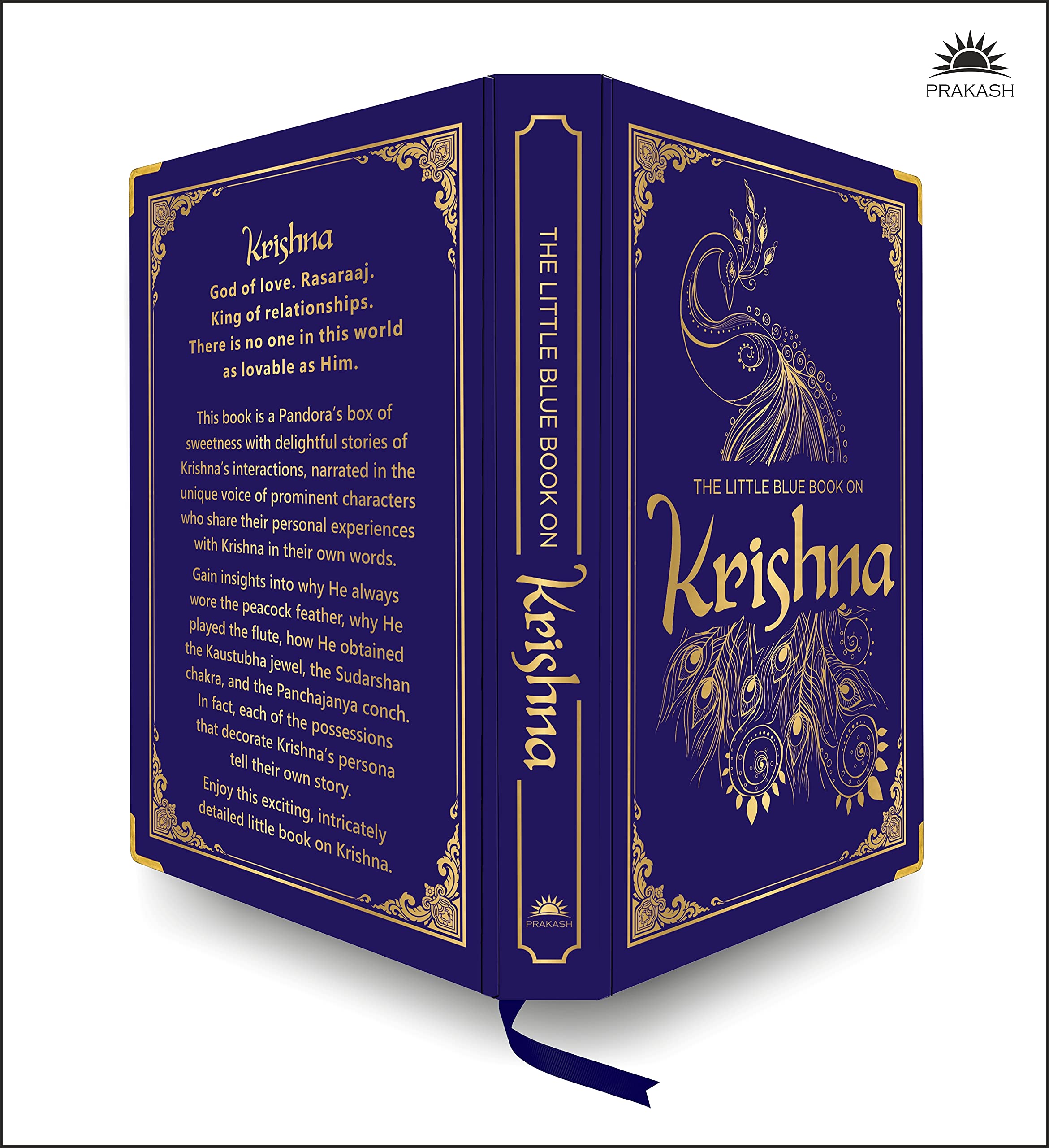 The Little Blue Book on Krishna: (Deluxe Silk Hardbound)