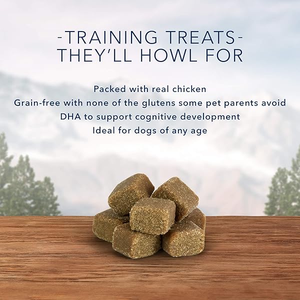 BLUE BUFFALO WILDERNESS WILD BITS SOFT & CHEWY TRAINING TREATS FOR DOGS, GRAIN-FREE, CHICKEN RECIPE, 4-OZ. BAG