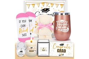 Duchong 2024 Graduation Gifts for Her,Best High School College Congratulations Gifts, Master Degree Grad Gifts Box with Tumbler, New Job Gifts, Congrats Gifts for Women Girls