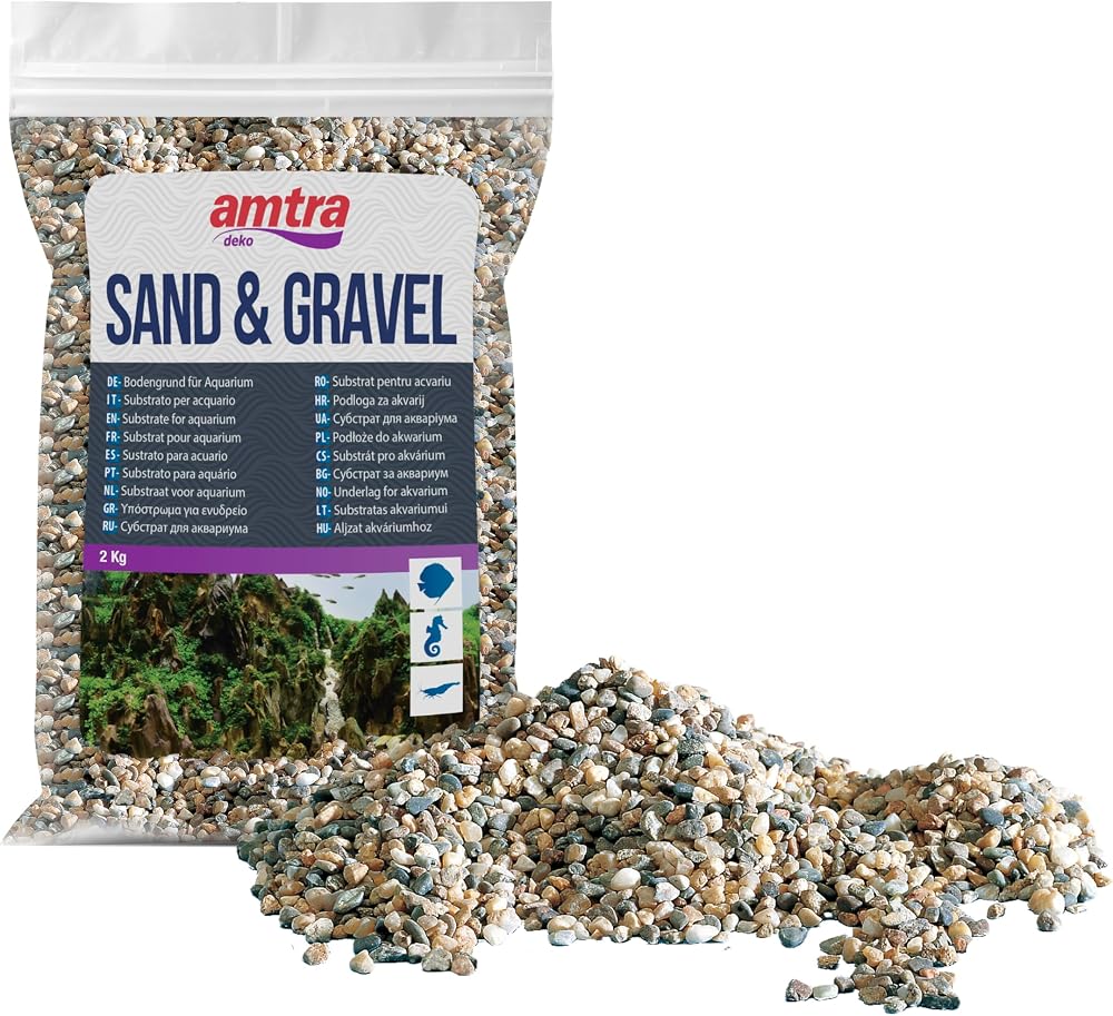 Amtra Polychrome Natural Aquarium Gravel 3-4 mm 2 Kg