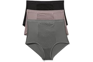 Warner's Womens Warners® Blissful Benefits Women's Tummy-Smoothing Comfort Microfiber Brief 3-Pack BriefBriefs