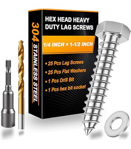 Hard-to-Find Fastener 014973443610 Hex Lag Screws, 1/4 x 3, Piece-15 : Buy Online at Best Price in KSA - Souq is now